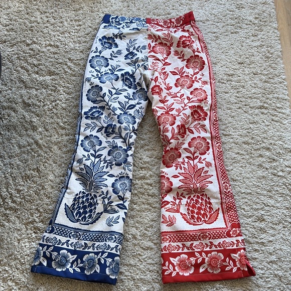 Farm Rio Mixed Pineapple Garden Ski Pants Sz M - Picture 3 of 3